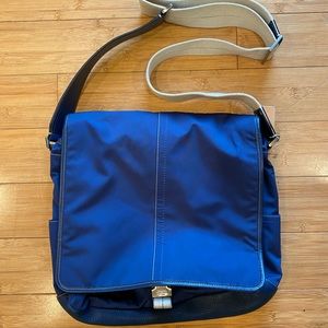 EUC COACH Blue Purse Briefcase Crossbody